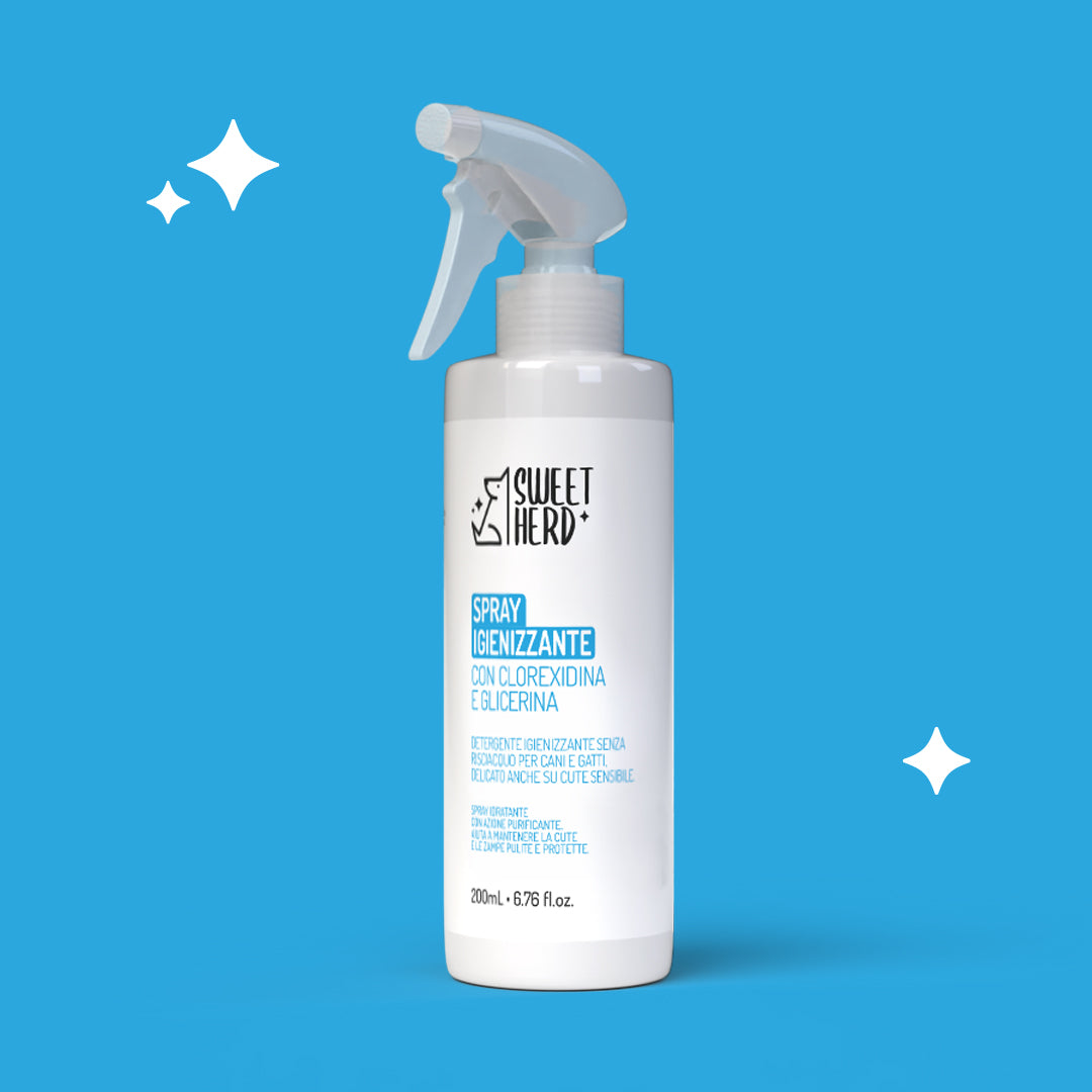 Spray Igienizzante con Clorexidina - Cani e Gatti